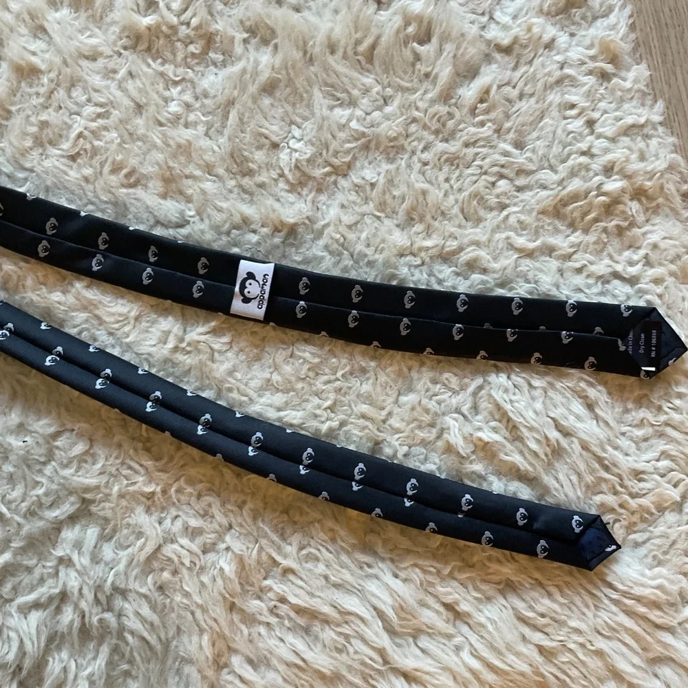 APPAMAN LOGO TIE BLACK
